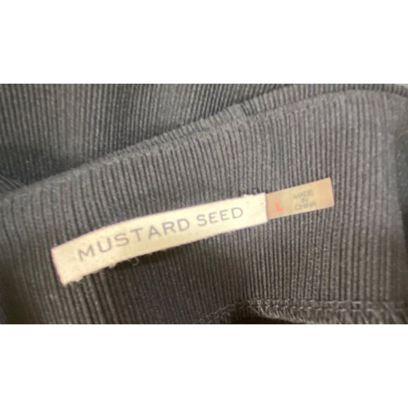 Black Pencil Skirt With Mesh Panel Accents‎ Size Large Sexy Stretch Bodycon Club - Picture 4 of 4